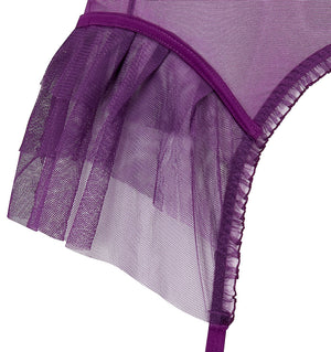 Kitty Suspender Purple